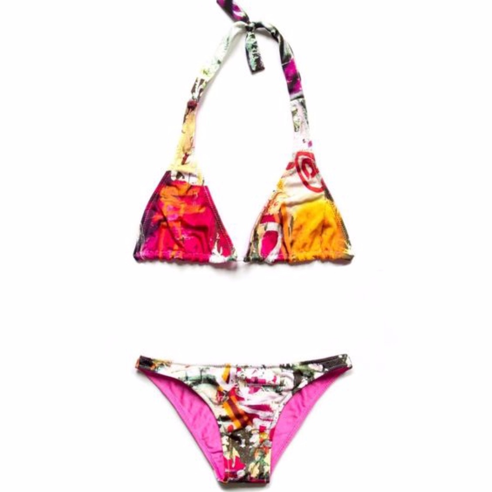 Graffinis halter string bikini prince reversible